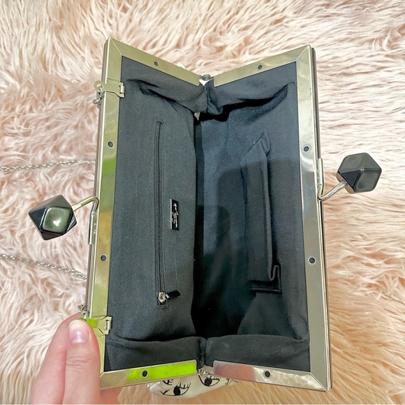 [SOLD] Three-way Eye Print Dumpling Bag, Kawaii Harajuku Alt Style - Picture 5 of 7